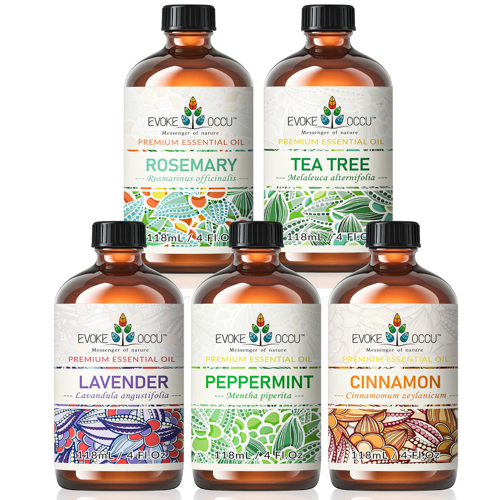 Rosemary Tea Tree Lavender Peppermint Cinnamon Essential Oil 4 FL Oz X142223