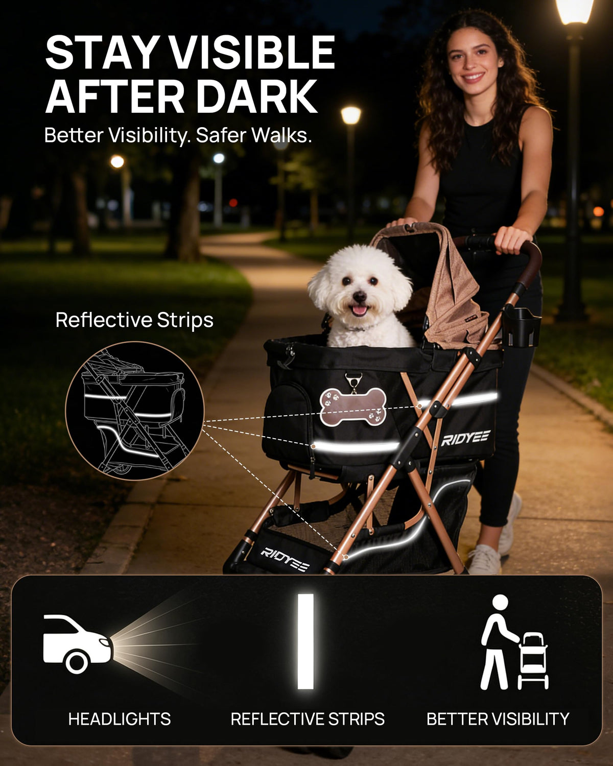 Foldable Dog Stroller H43377