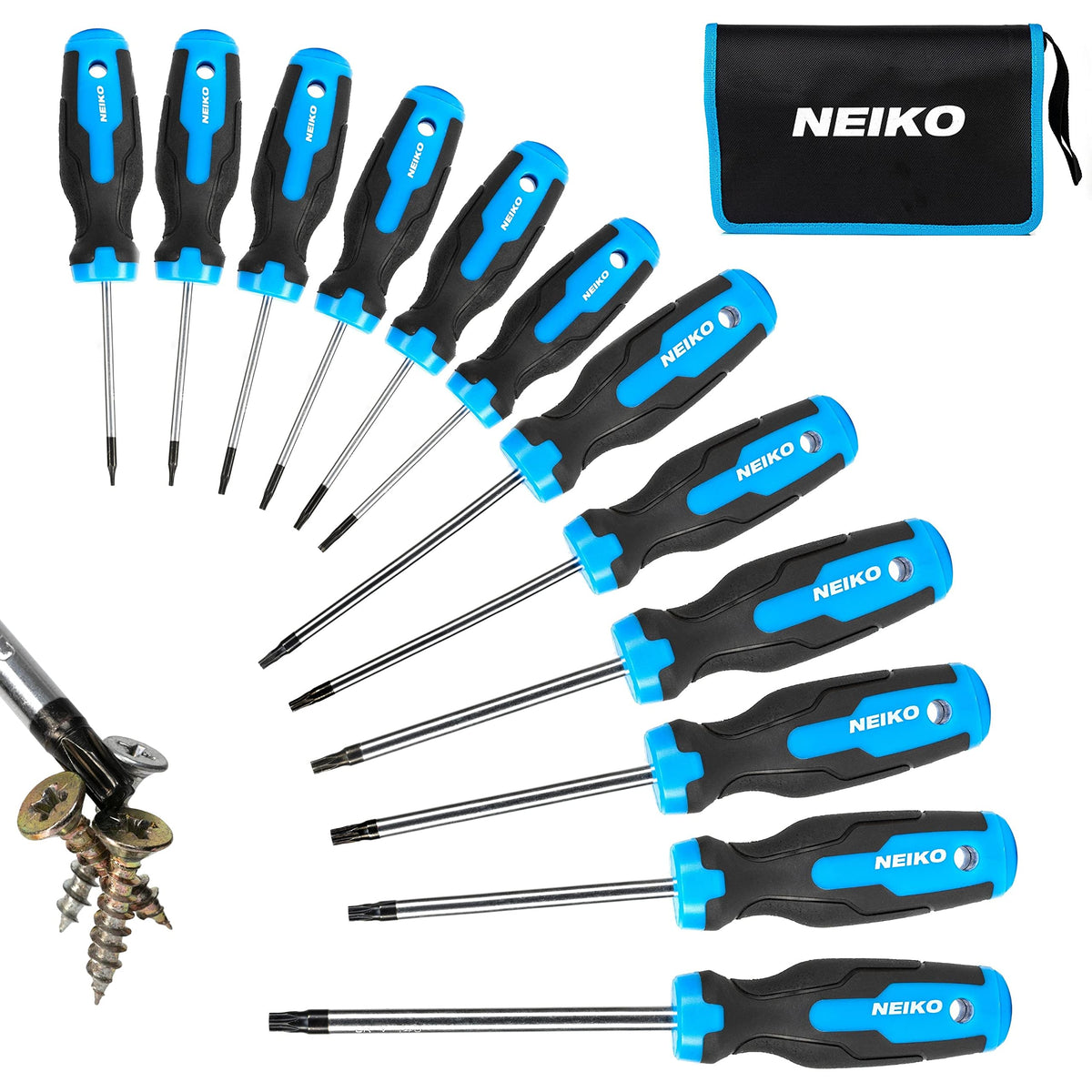Magnetic Torx Screwdriver Set 12 Piece Chrome Vanadium Steel C46581