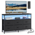 Wide Dresser with 6 Drawers & Open Shelf I981