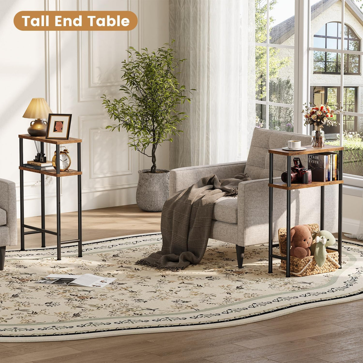 Narrow 15.7" 2-Tier Console Table G52738