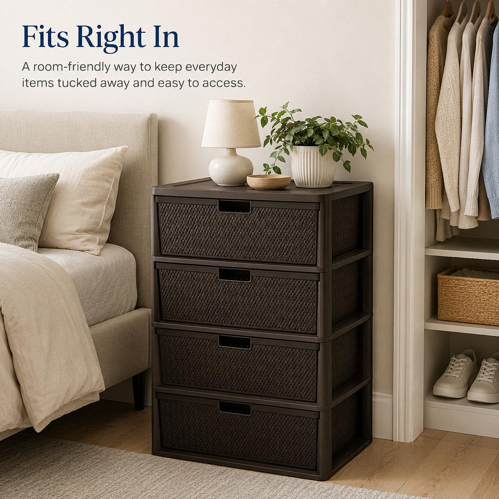4 Drawer Tower with Removable Bins R304607