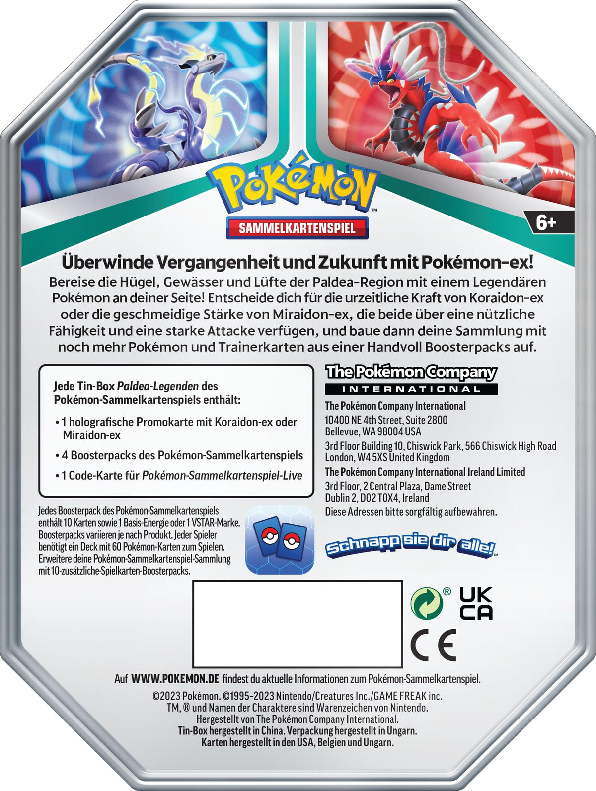 Trading Card Game Tin Box Q23727