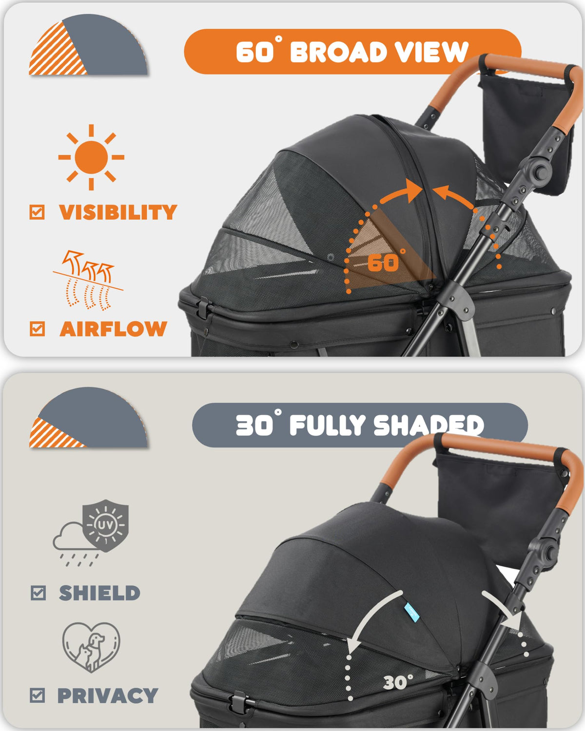 Medium Dog Stroller Up to 66lbs B53660