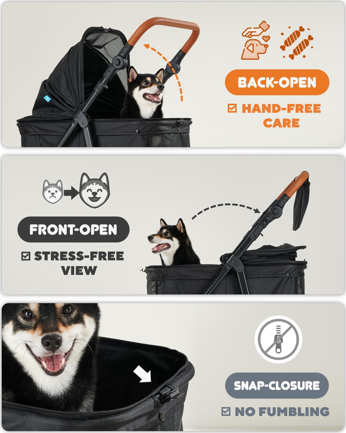 Medium Dog Stroller Up to 66lbs B53660