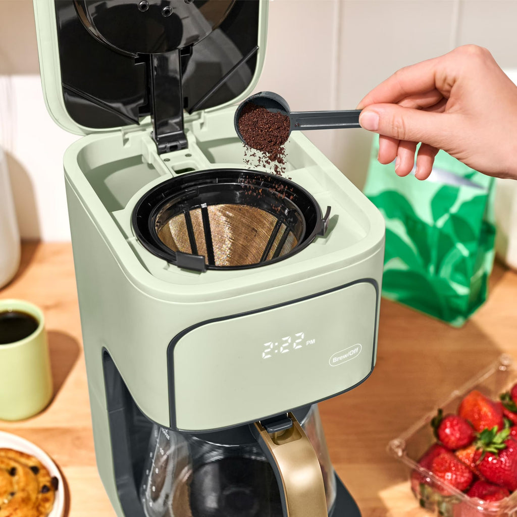 Sage Green 12-Cup Programmable Drip Coffee Maker O8322