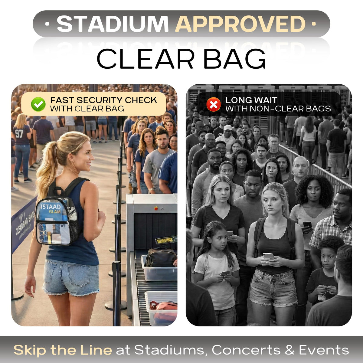 Clear Backpack 12x6x11 O4512