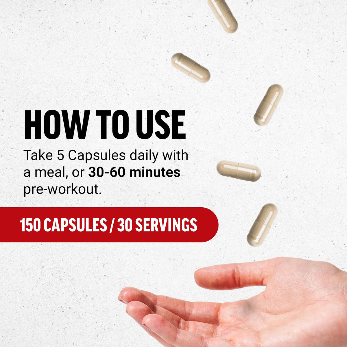 L-Arginine 3000mg Nitric Oxide Supplement 150 Capsules H38282