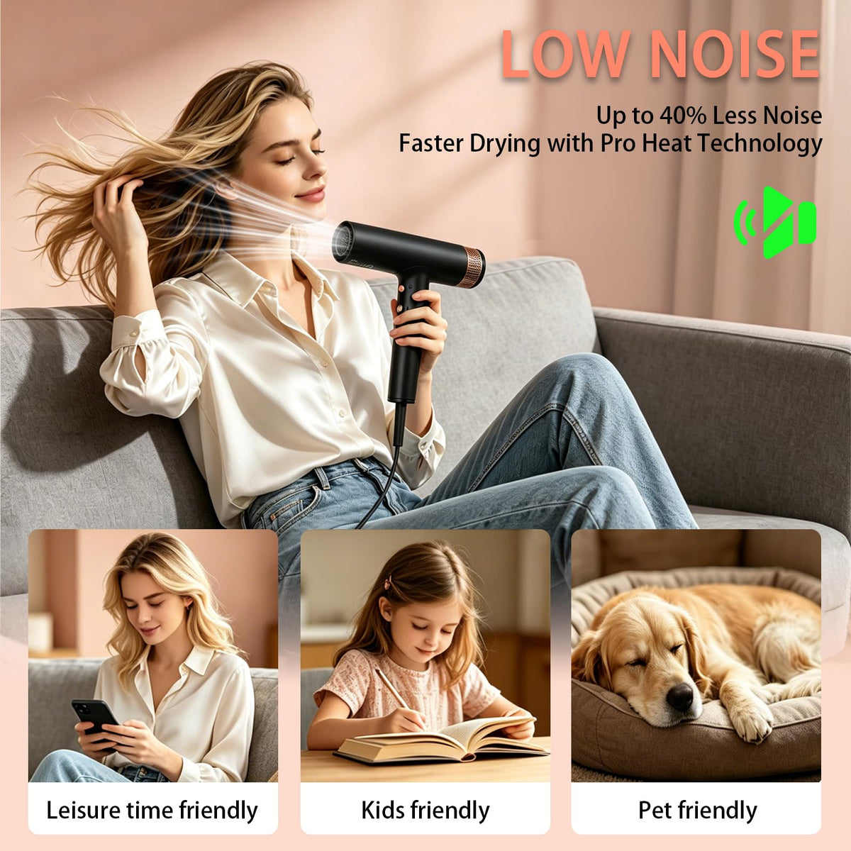 1875W Ionic Hair Dryer with Diffuser E448321