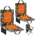 Heated Hunting Seat Cushion with Back Support, Wood Camo, 2 Pcs I196164