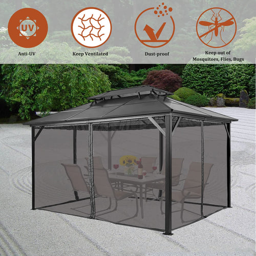 10x12 FT Black Mosquito Netting G960769