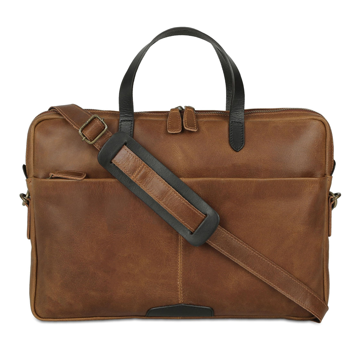 Leather Laptop Sleeve 15.5" with Shoulder Strap P782