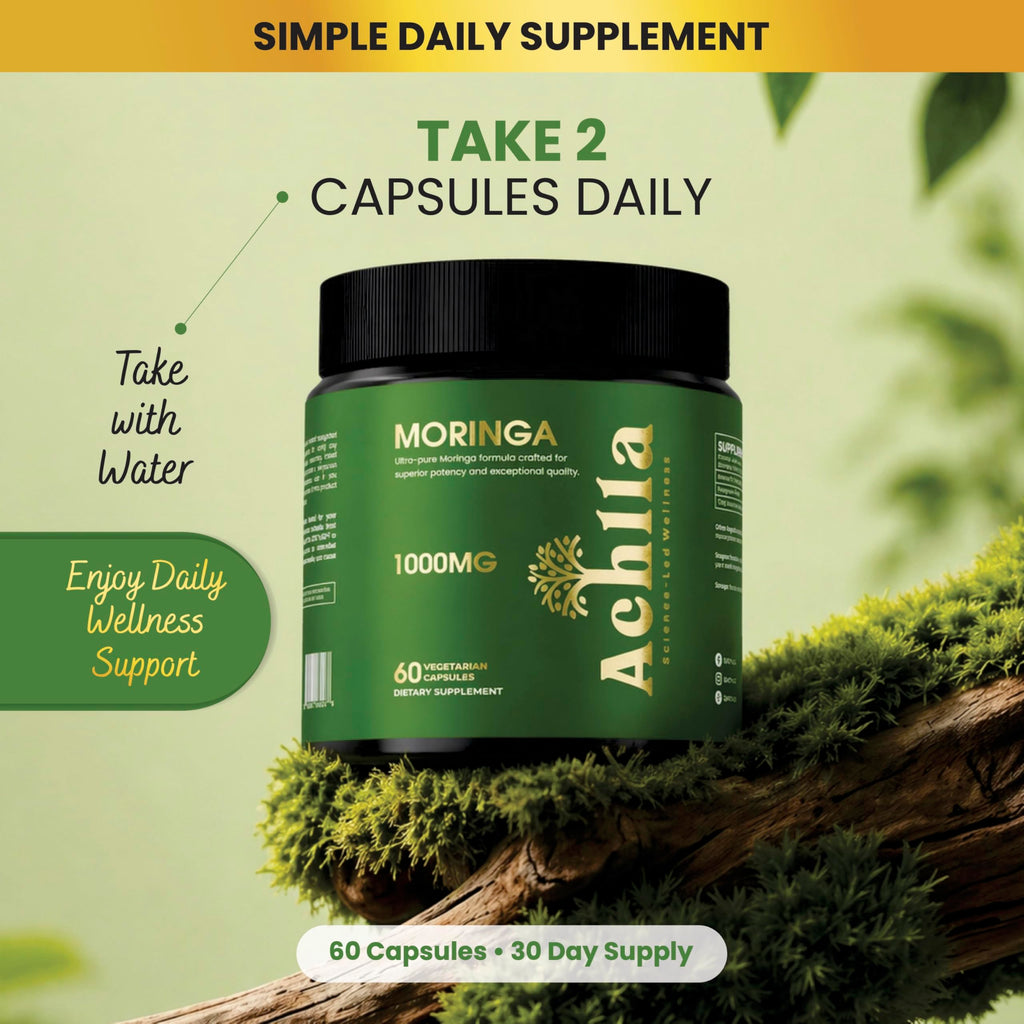 Organic Moringa Leaf 1000mg 60 Capsules P522