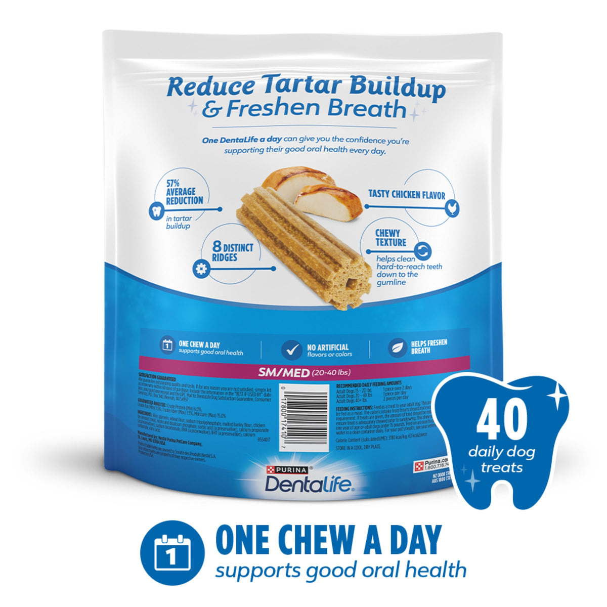 Daily Oral Care Dog Treats 40 ct R59391