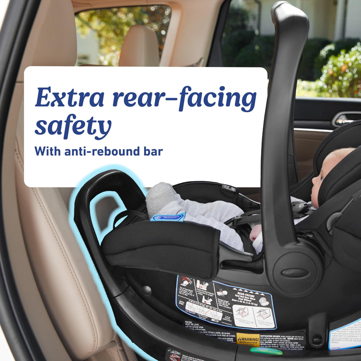 Infant Car Seat with Anti Rebound Bar I4573