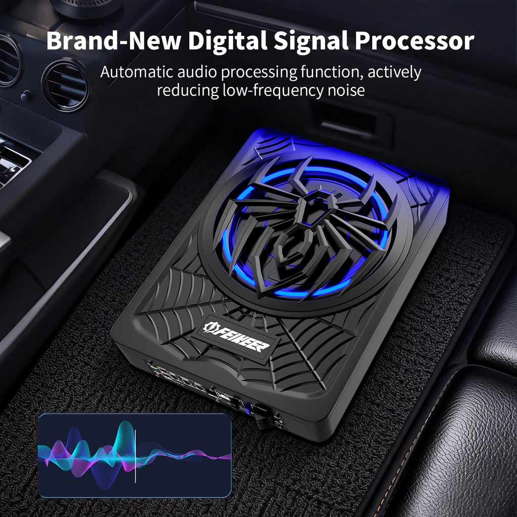 1200W Slim Underseat Subwoofer and Amp Package F229