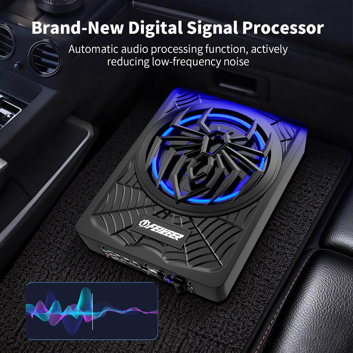 1200W Slim Underseat Subwoofer and Amp Package F229