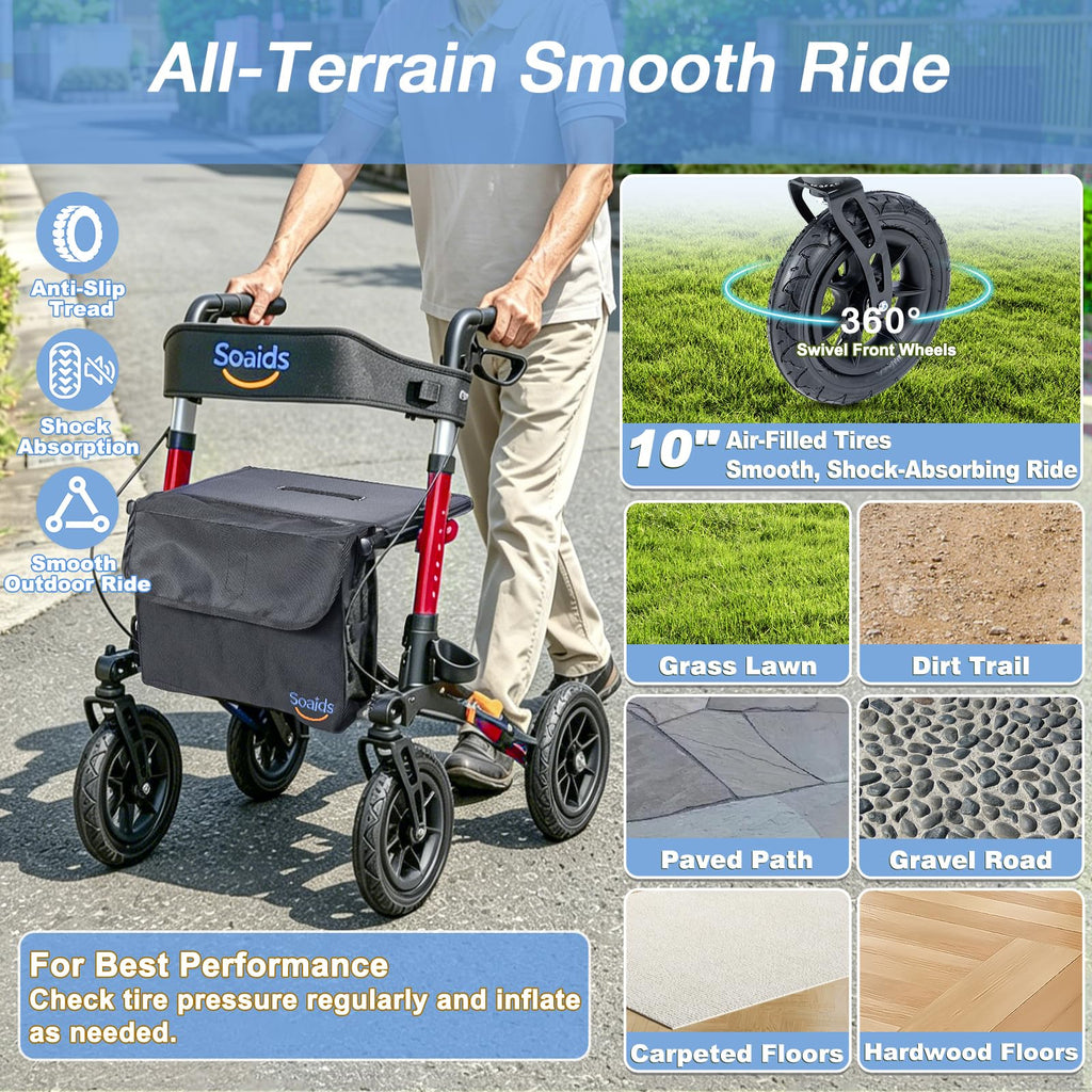 All Terrain Walker with 10" Pneumatic Tires F9616