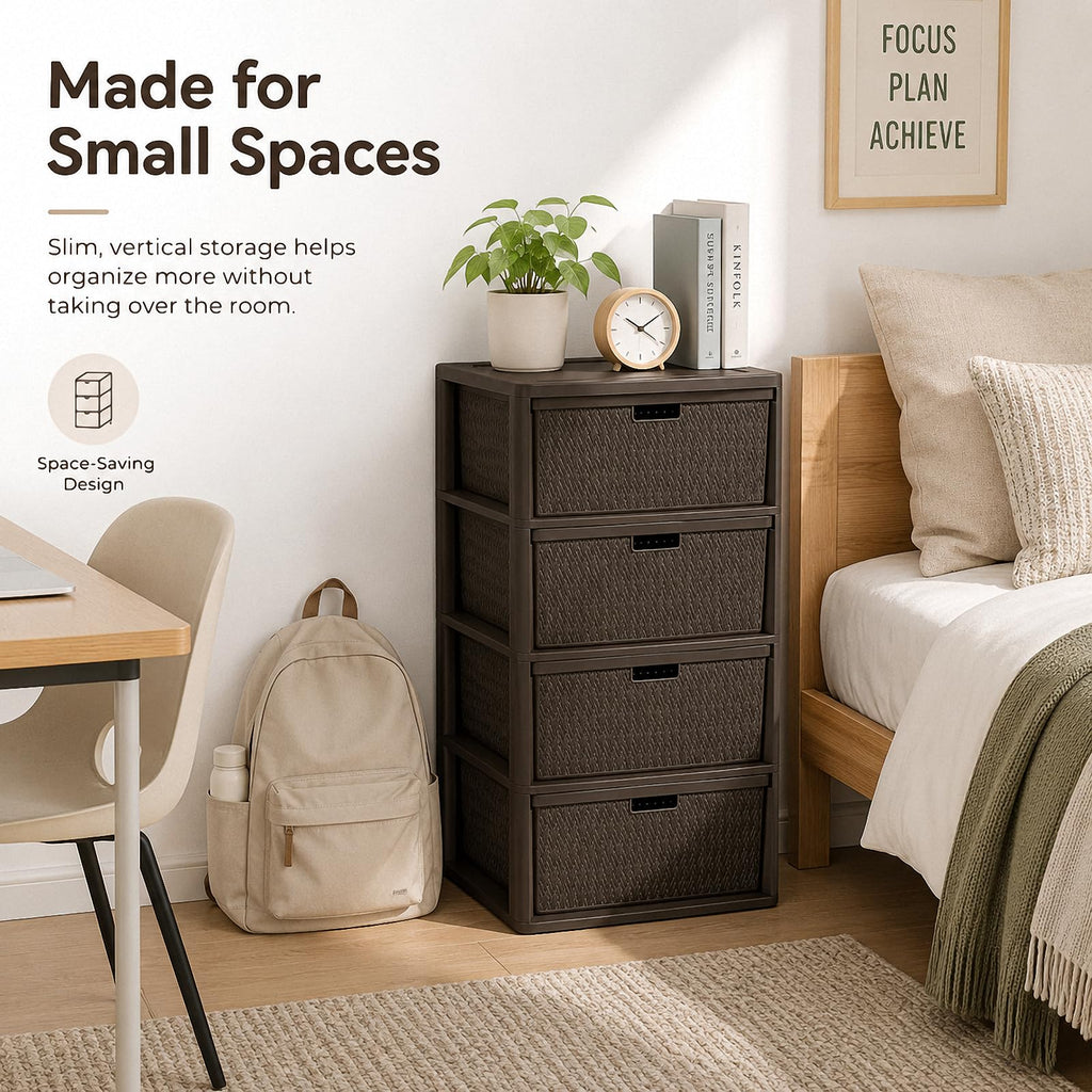 4 Drawer Tower with Removable Bins R304607