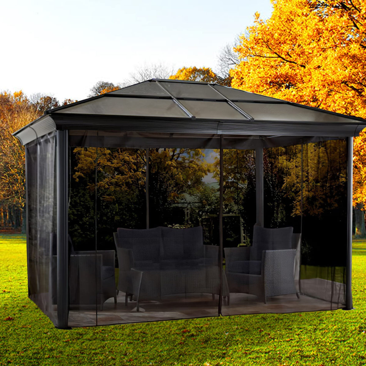 10x12 FT Black Mosquito Netting G960769