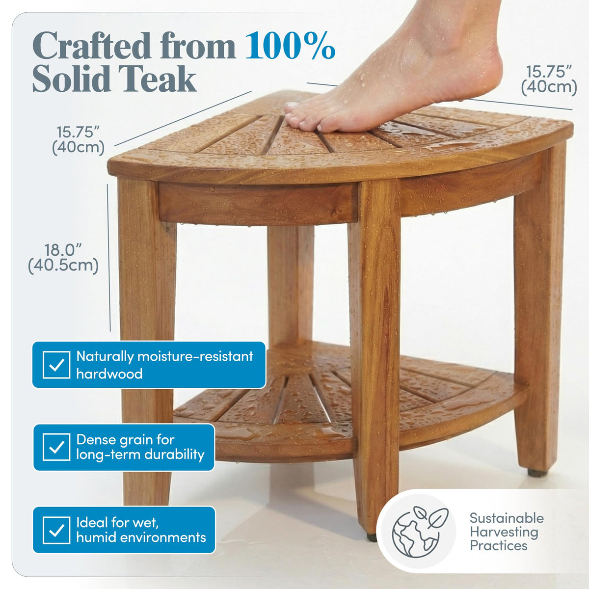 Teak Shower Bench L881001