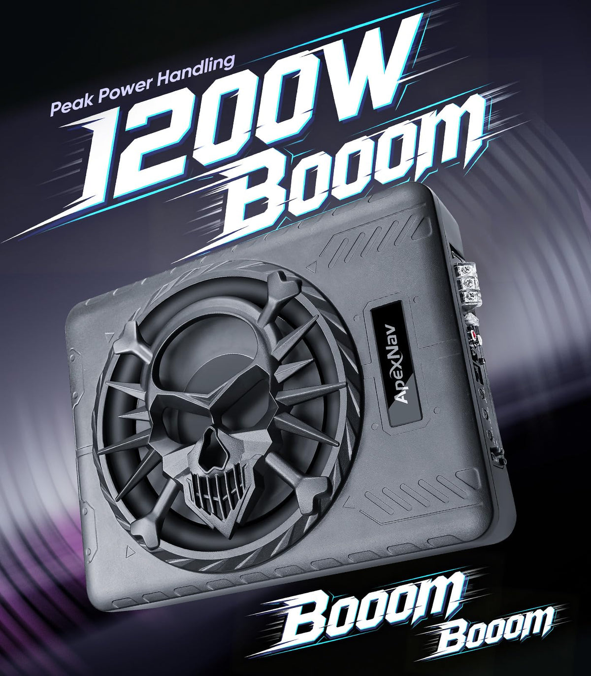 1200W Under Seat Car Subwoofer with LED Ambient Light R628430