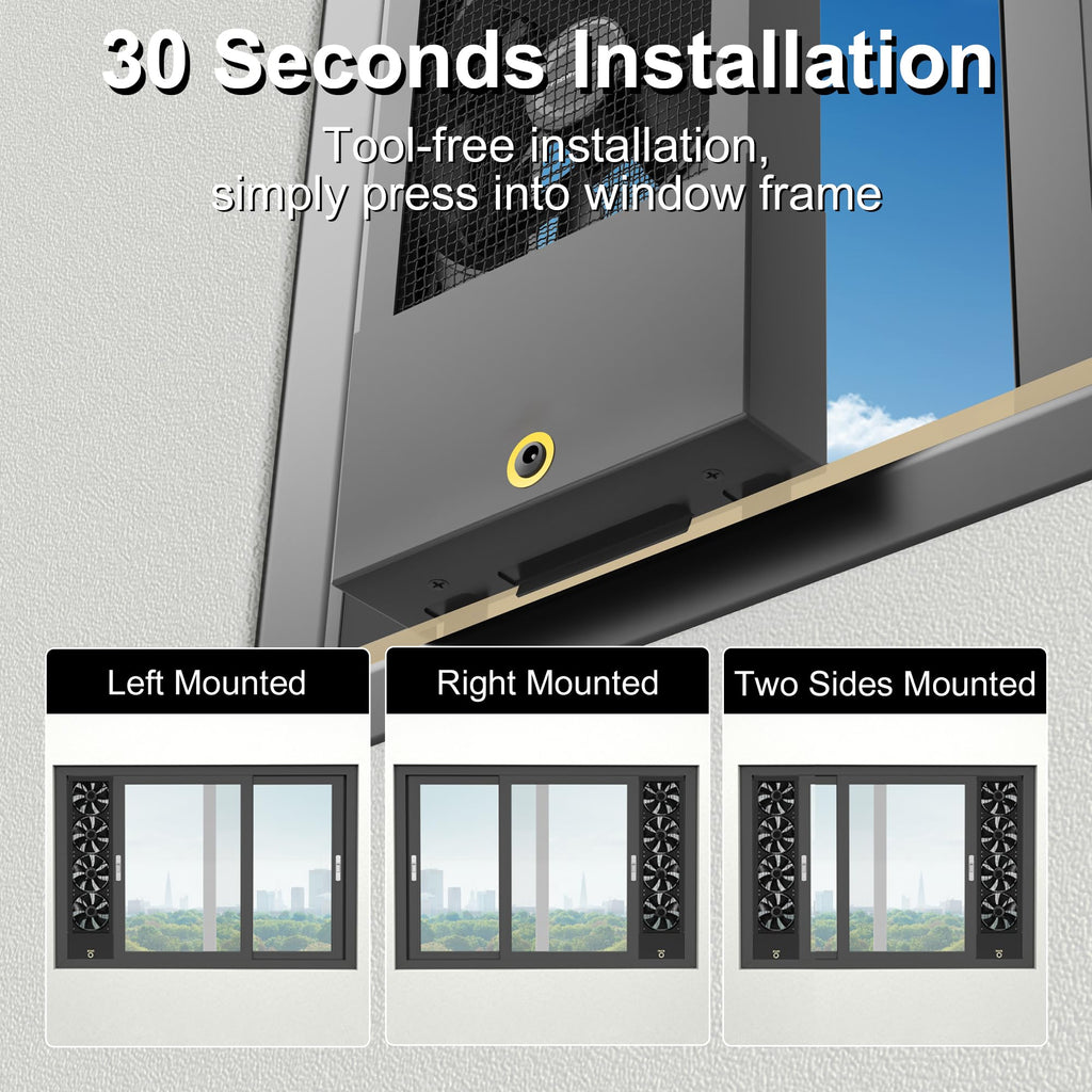 Vertical Window Fan Y106