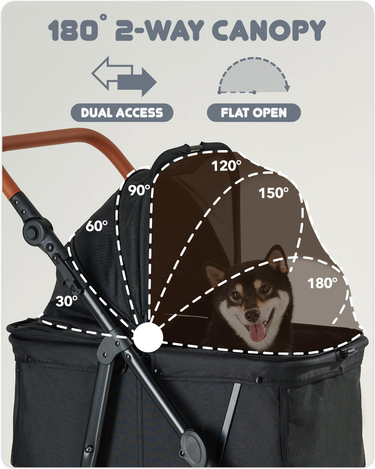 Medium Dog Stroller Up to 66lbs B53660