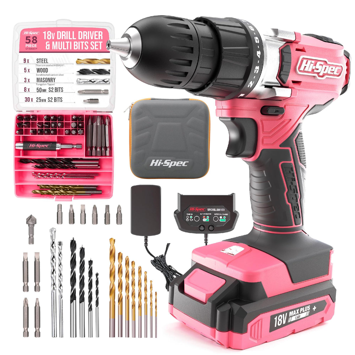 18V Cordless Drill Driver Set H952274