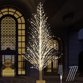 7FT Lighted Birch Tree 1000 LED Warm Lights Y494