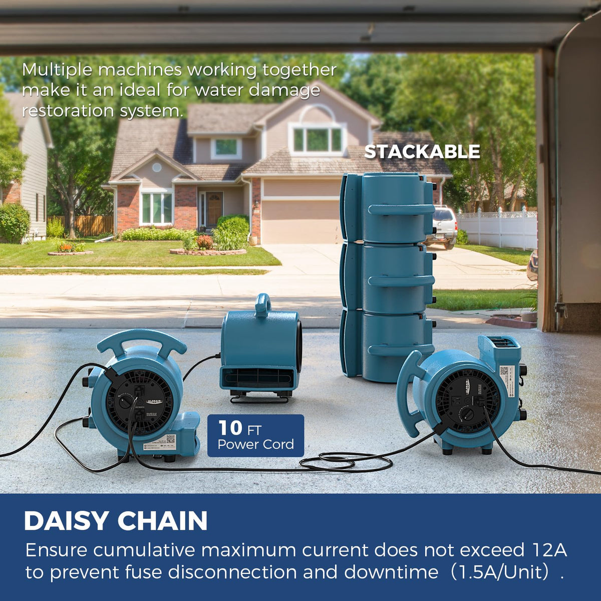 1000 CFM 3 Speed Air Mover Floor Fan D630