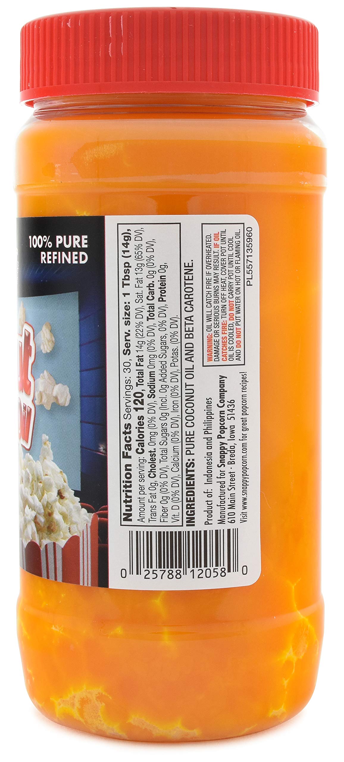 15 oz Coconut Popping Oil, 19 oz Buttery Popcorn Salt V243588