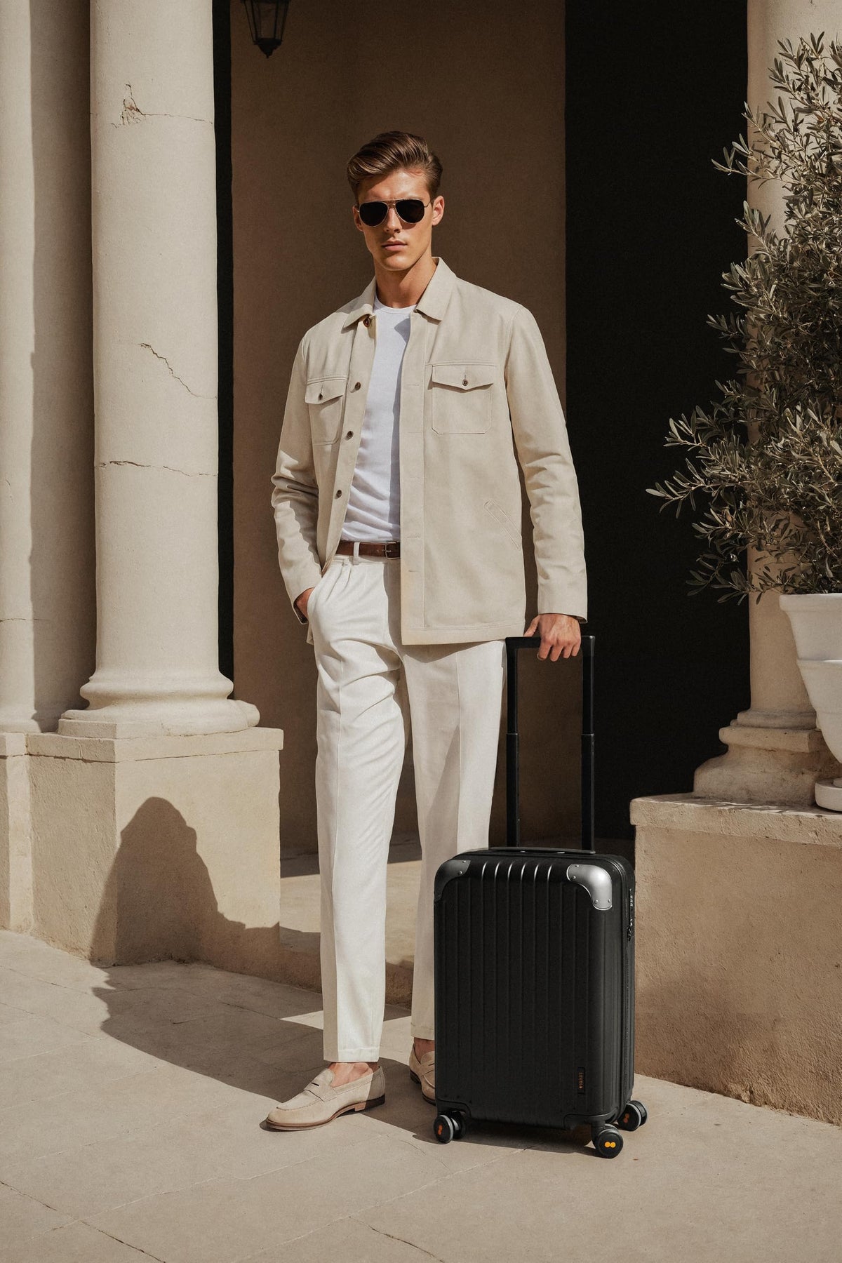 Expandable Hardside Carry on Luggage Black K6769