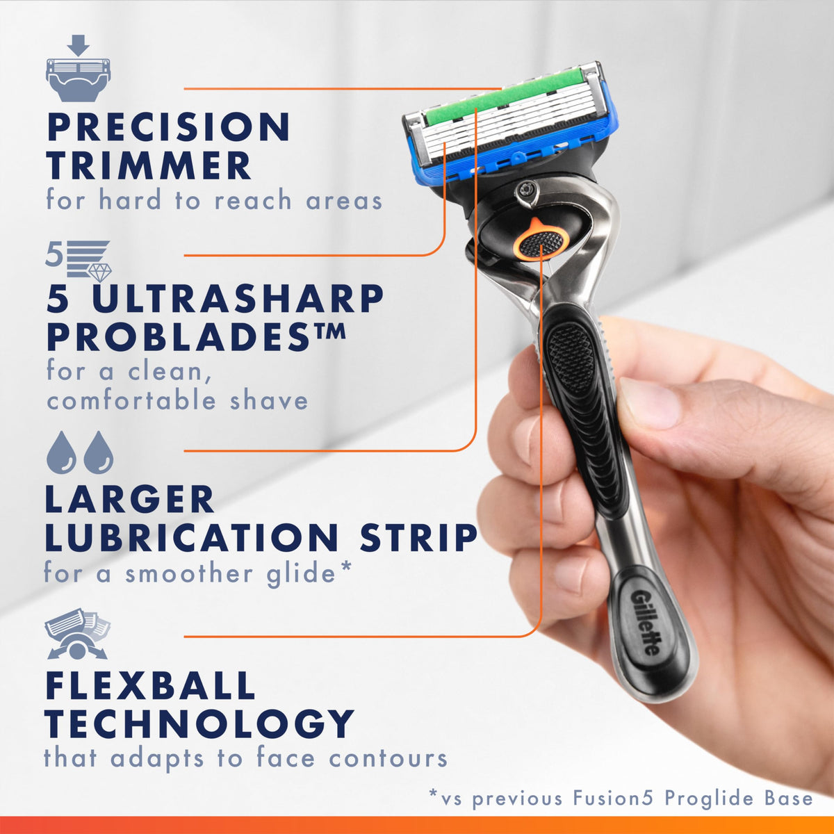Shaving Razor with 8 Blade Refills G339328