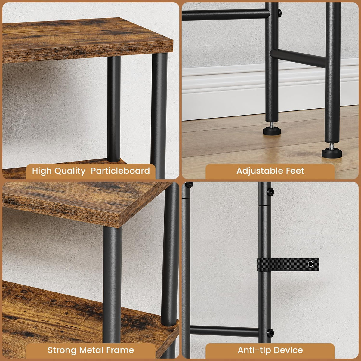 Narrow 15.7" 2-Tier Console Table G52738