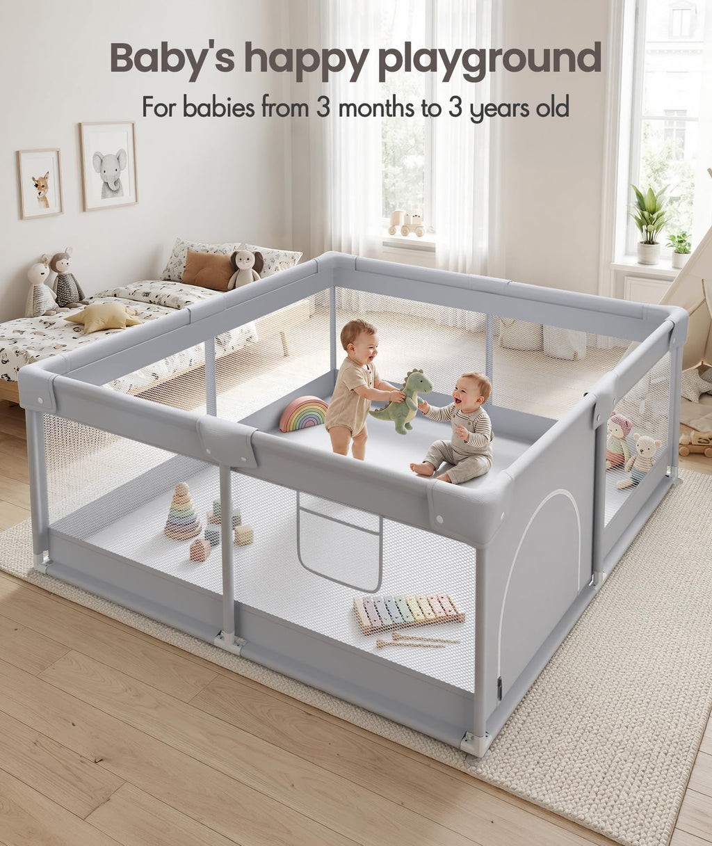 Baby Playpen with Door P954540