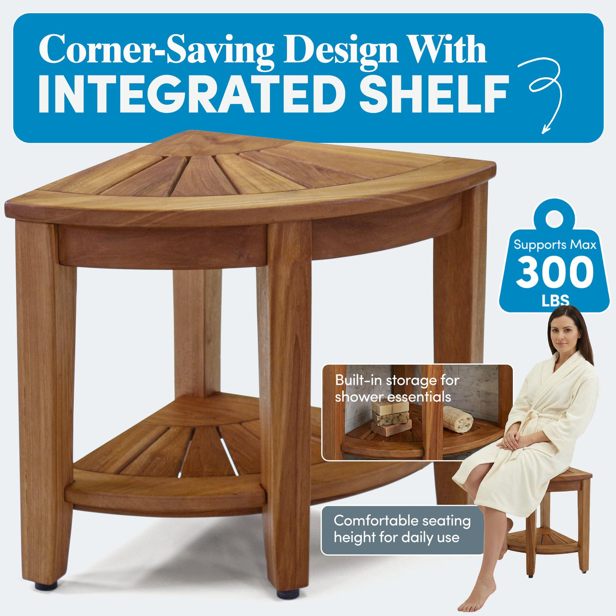 Teak Shower Bench L881001