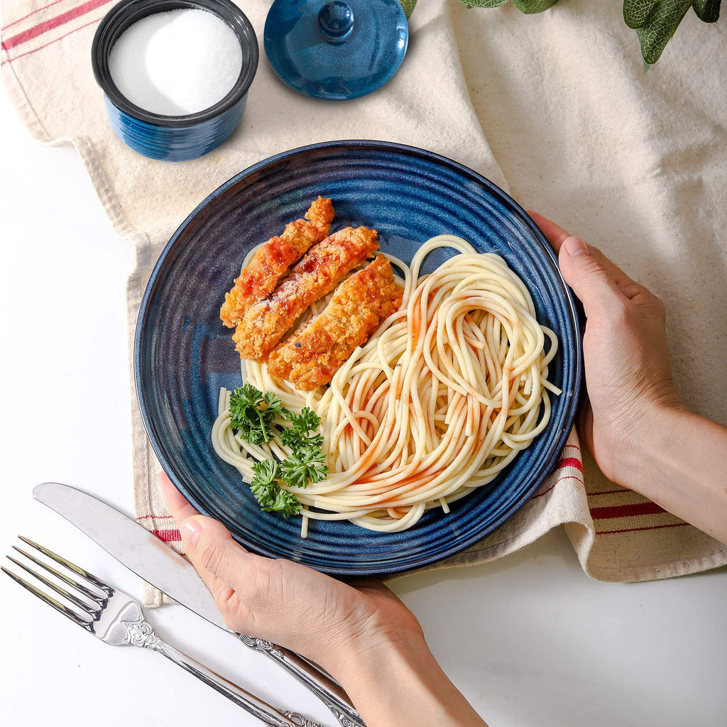 Ceramic 32 oz Pasta Bowls Set of 4 and 40 oz Soup Bowls Set of 4 R26422