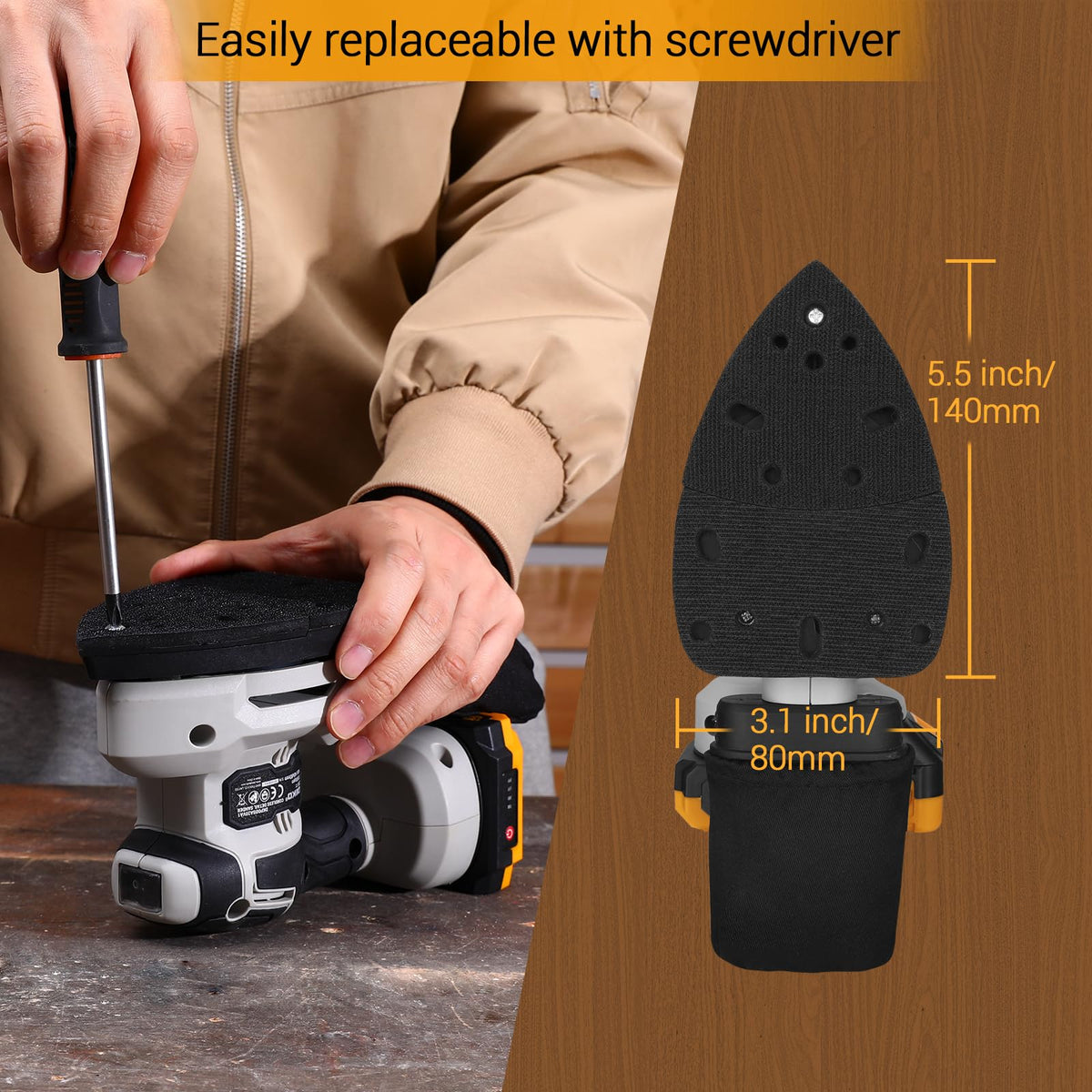 Cordless Detail Sander with Dust Collector Z42776