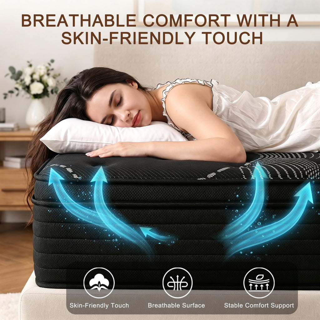 Full Size 12 Inch Hybrid Memory Foam Mattress Z92710
