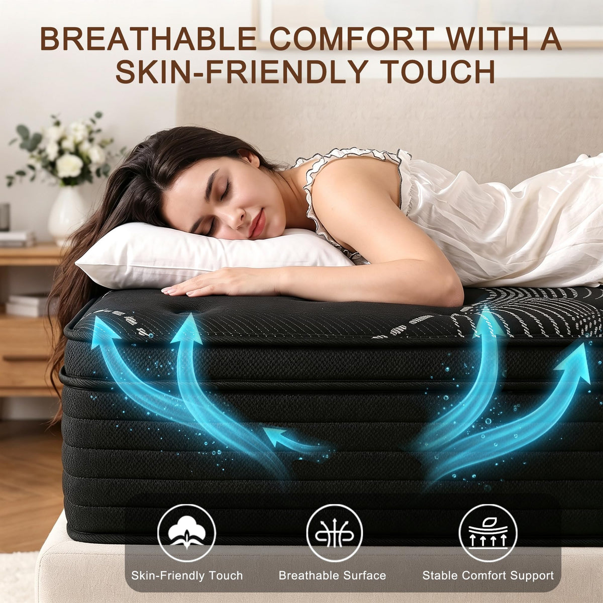 Full Size 12 Inch Hybrid Memory Foam Mattress Z92710