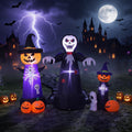 9FT Halloween Inflatable Grim Reaper with Built-in LED Light I5931