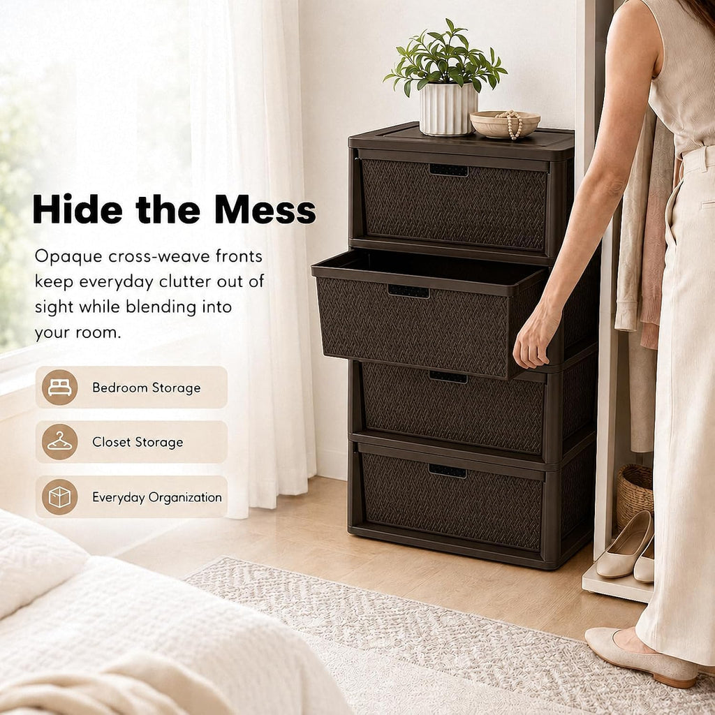 4 Drawer Tower with Removable Bins R304607