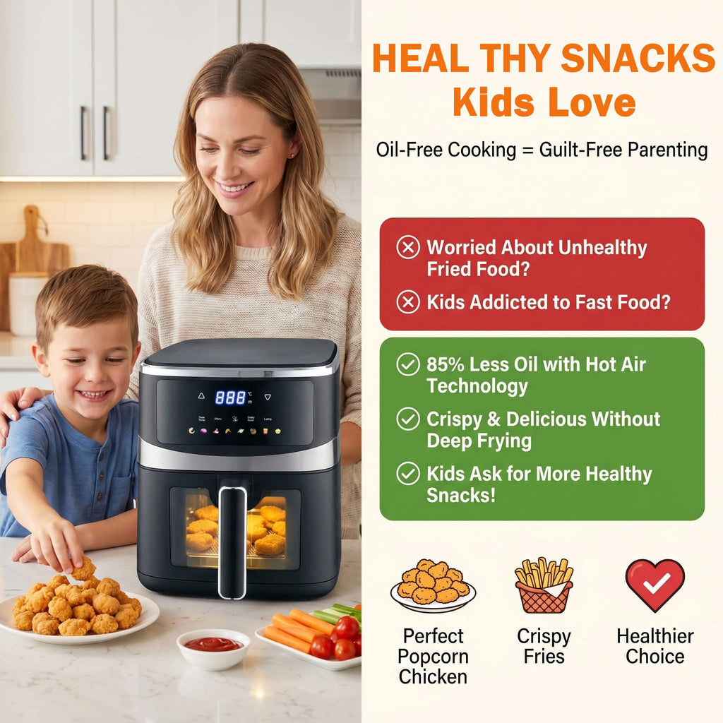 6QT Digital Air Fryer with Touchscreen Y648