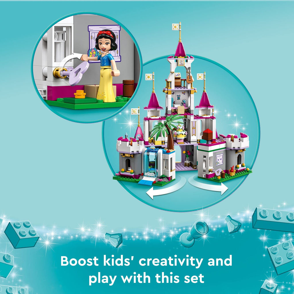 Disney Princess Castle Building Toy with 5 Mini-Dolls U13222