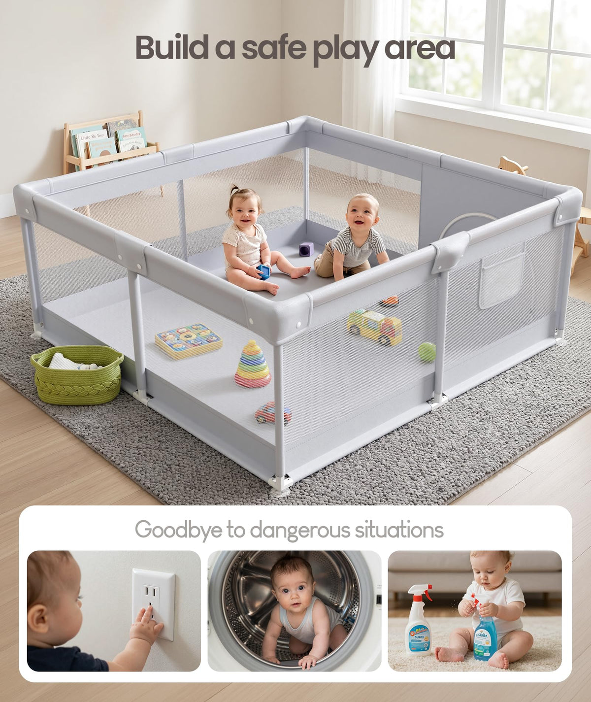 Baby Playpen with Door P954540