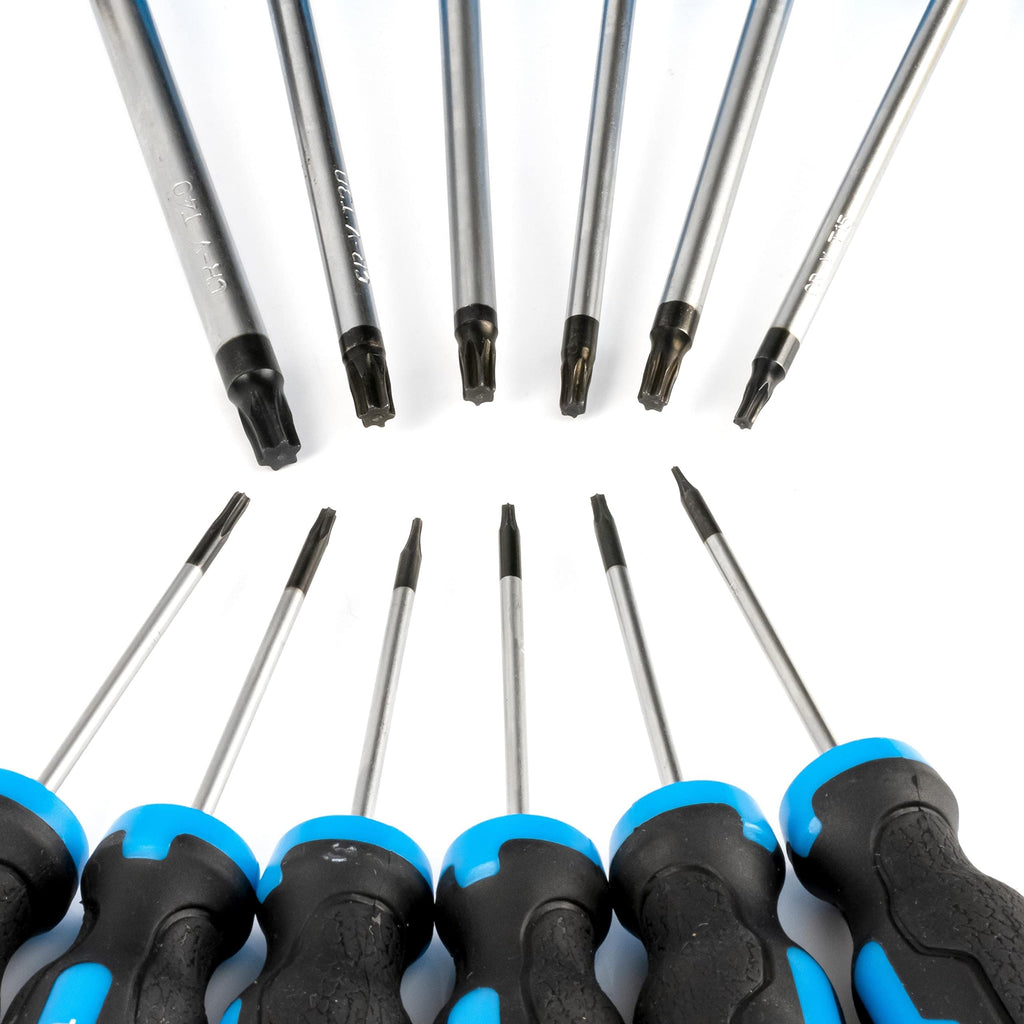 Magnetic Torx Screwdriver Set 12 Piece Chrome Vanadium Steel C46581