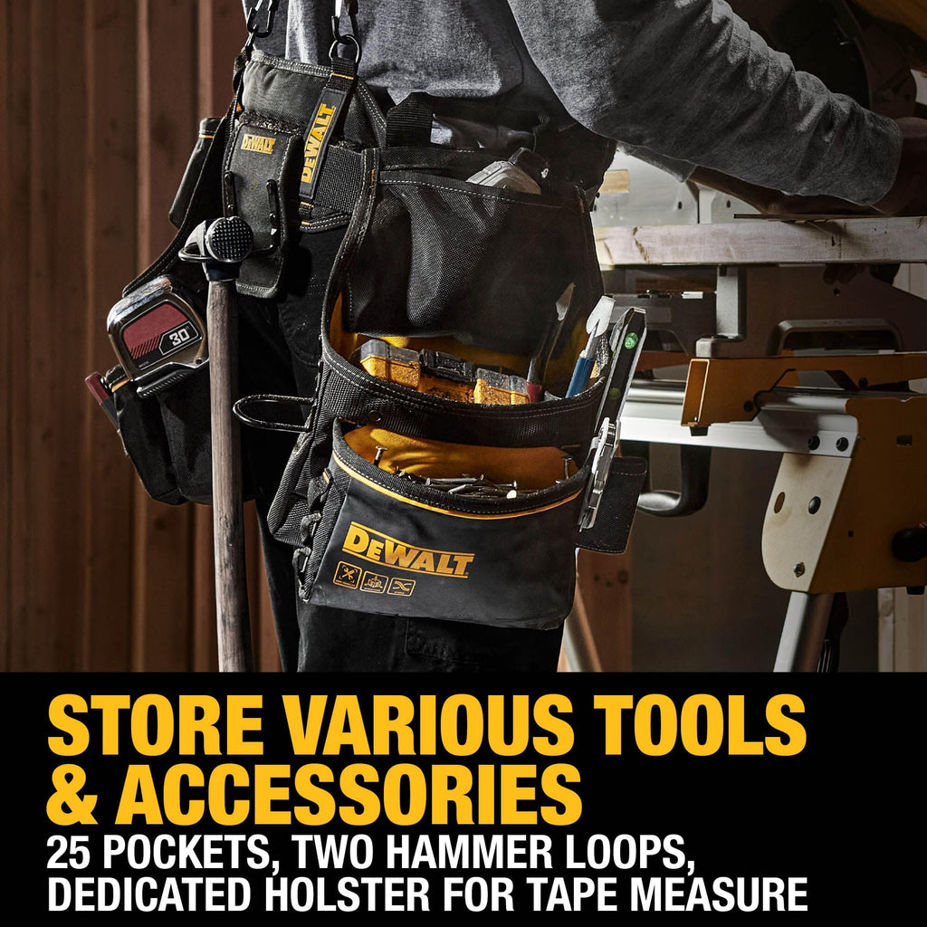 Heavy Duty Tool Belt Organizer with Suspenders and 25 Pockets X235