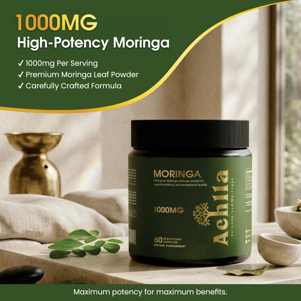 Organic Moringa Leaf 1000mg 60 Capsules P522
