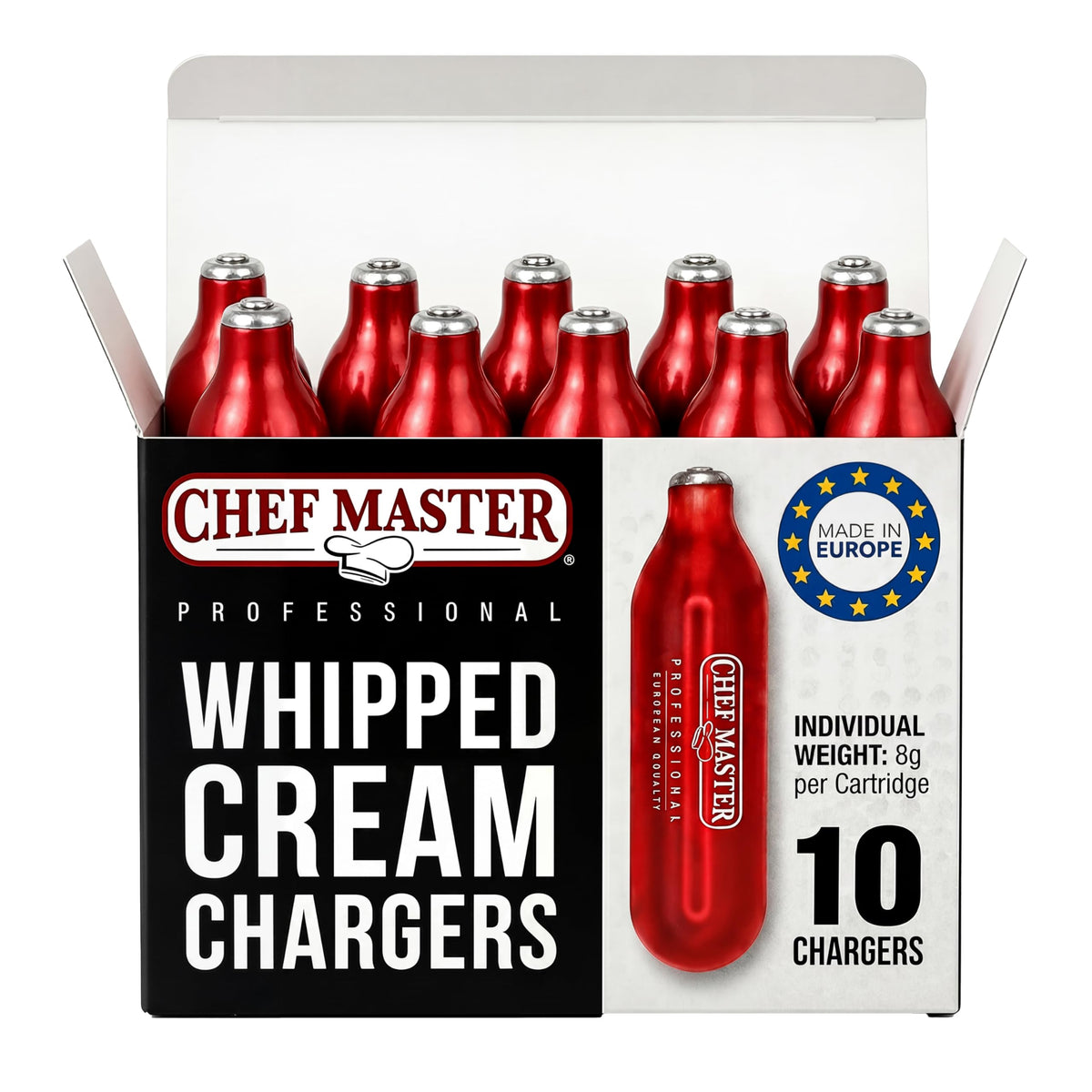 10 Pack 8g Whipped Cream Chargers F94073